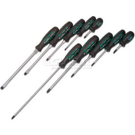Screwdriver Set-10 Piece Professional Triangular Grip Handles