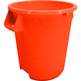 Bronco Round Waste Container 10 Gallon, Orange - 84101024
