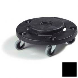 Round Waste Container Dolly W/Replaceable Casters for 20, 32, 44, 55 Gal Containers