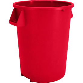 Bronco Round Waste Container 32 Gallon, Red - 84103205