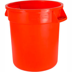 Bronco Round Waste Container 32 Gallon, Orange - 34103224
