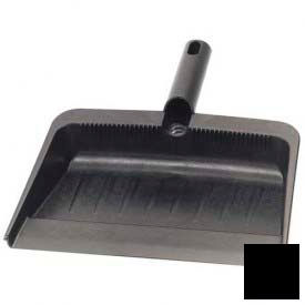 Flo-Pac Flexible Plastic Dustpan 12" X 8", Black - 36143703