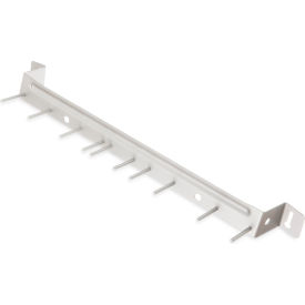 Spectrum Aluminum Brush Rack, Gray, 17", 10 Hooks - 4073500