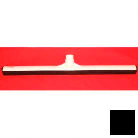 Color-Coded One-Piece Rubber Floor Squeegee 24" - Black