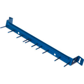 Spectrum Aluminum Brush Rack, Blue, 17", 10 Hooks