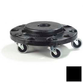 Bronco Round Waste Container Dolly 20, 32, 44 and 55 Gallon, Black