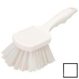 Flo-Pac Utility Scrub Brush With Nylon Bristles 8", White