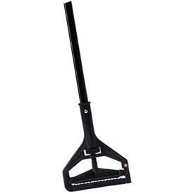 Flo-Pac Vinyl Coated Metal Mop Handle W/Plastic Head 60"L/1"D, Black