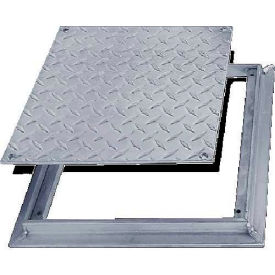 12x12 Aluminum Diamond Plate Floor Door - No Hinge