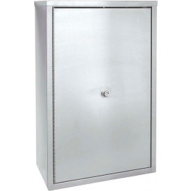 Stainless Narcotic Cabinet, Double Door, Ambi-Top, 2 Adjustable Shelves, 11"W x 4"D x 15"H