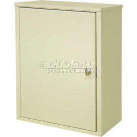 Wall Storage Cabinet, Ambi-Top, 1 Adjustable Shelf, 16"W x 8"D x 16-3/4"H, Grey