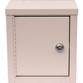 Mini Double Door Economy Narcotic Cabinet, 8"W x 5-5/8"D x 9"H, Beige