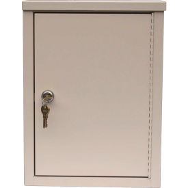 Economy Double Door Narcotic Cabinet with 2 Shelves, 11"W x 4"D x 15"H, Beige