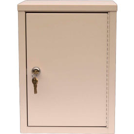Economy Double Door Narcotic Cabinet with 2 Shelves, 11"W x 8"D x 15"H, Beige