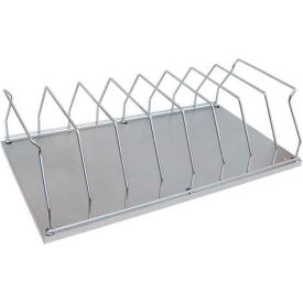 8 Capacity Storage Rack, 26"L x 14-1/4"H, Silver