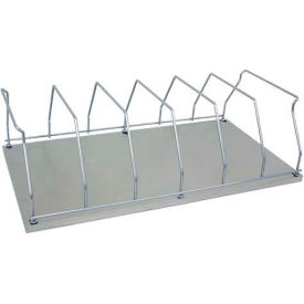 6 Capacity Storage Rack, 26"L x 14-1/4"H, Silver