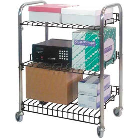 Wire Shelf Utility Cart, 26 lb. Capacity, 23"L x 17"W x 38"H
