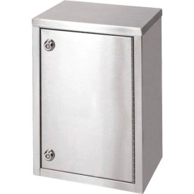 Stainless Narcotic Cabinet, Single Door, Ambi-Top, 2 Adjustable Shelves, 11"W x 8"D x 15"H