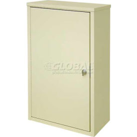 Wall Storage Cabinet, Ambi-Top, 2 Adjustable Shelves, 16"W x 8"D x 26-3/4"H, Grey