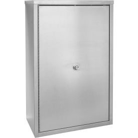 Stainless Steel Large Double Door Narcotic Cabinet with 4 Shelves, 16"W x 8"D x 24"H