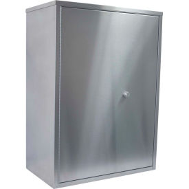 Stainless Maxi Narcotic Cabinet Double Door, Ambi-Top, 4 Adj. Shelves, 22"Wx12"Dx30"H