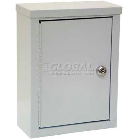 Wall Storage Cabinet, Ambi-Top, 1 Adjustable Shelf, 9"W x 4"D x 12"H, Grey