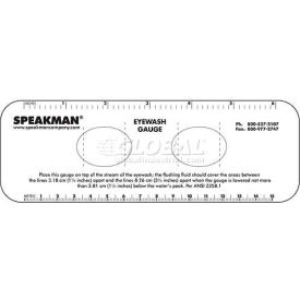 Plastic Eyewash Gauge, Clear