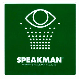 Emergency Eyewash Sign - Emergency Shower Ad Eyewash Test Kit, Green & White
