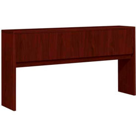 Hutch with Doors - 72"W x 14-5/8"D x 37-1/8"H Mahogany