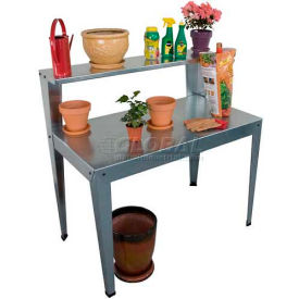 Galvanized Potting Bench, 24"L x 44"W x 44"H