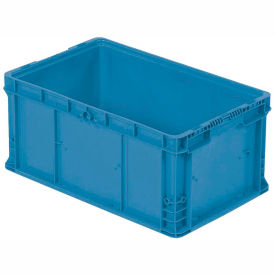 Stakpak Modular Straight Wall Container, 24"L x 15"W x 11-1/2"H, Blue, Polyethylene