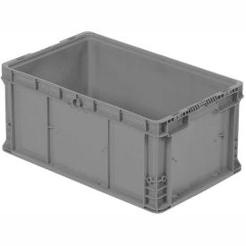 Stakpak Modular Straight Wall Container, 24"L x 15"W x 11-1/2"H, Gray, Polyethylene