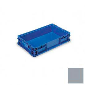 Stakpak Modular Straight Wall Container, 24"L x 15"W x 5"H, Gray, Polyethylene
