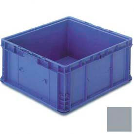 Stakpak Modular Straight Wall Container, 24"L x 22-1/2"W x 14-1/2"H, Gray, Polyethylene