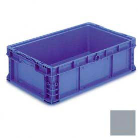 Stakpak Modular Straight Wall Container, 24"L x 15"W x 7-1/2"H, Gray, Polyethylene