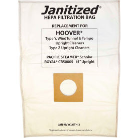 Paper Vacuum Bag - Type Y Uprights, Windtunnel, Tempo, Type Z Uprights.