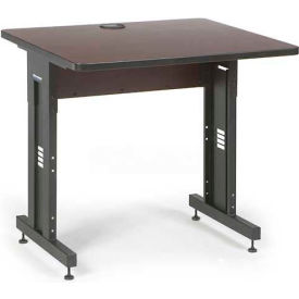 Classroom Training Table - Adjustable Height - 30" x 36" - African Mahogany