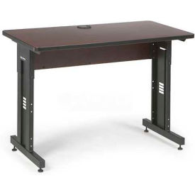 Classroom Training Table - Adjustable Height - 24" x 48" - African Mahogany