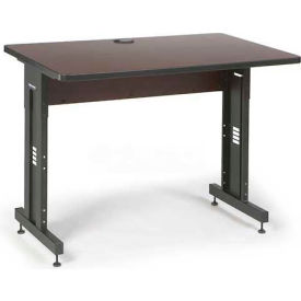 Classroom Training Table - Adjustable Height - 30" x 48" - African Mahogany