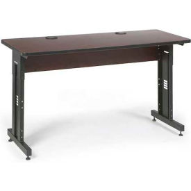 Classroom Training Table - Adjustable Height - 24" x 60" - African Mahogany