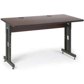 Classroom Training Table - Adjustable Height - 30" x 60" - African Mahogany