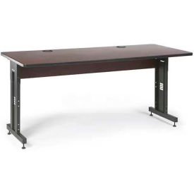 Classroom Training Table - Adjustable Height - 30" x 72" - African Mahogany