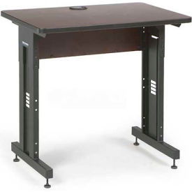 Classroom Training Table - Adjustable Height - 24" x 36" - African Mahogany