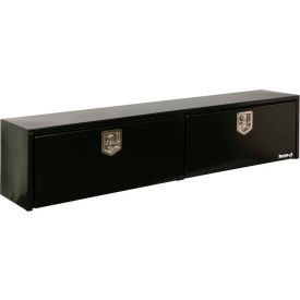 Stainless Steel Topside Truck Box w/ T-Handle - Black 16x13x88
