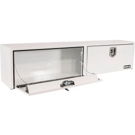 Stainless Steel Topside Truck Box w/ T-Handle - White 16x13x96
