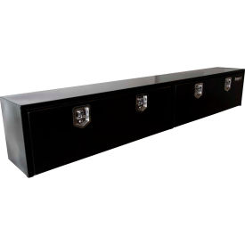 Stainless Steel Topside Truck Box w/ T-Handle - Black 16x13x96