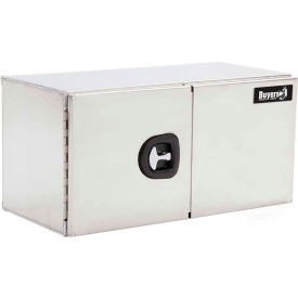 Smooth Aluminum Underbody Truck Box w/ Double Barn Door - 24x24x60