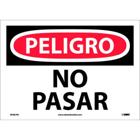 Spanish Vinyl Sign - Peligro No Pasar