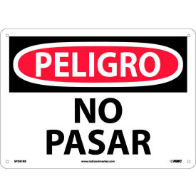 Spanish Plastic Sign - Peligro No Pasar