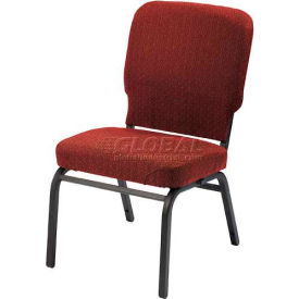 Oversized Church Chair - Armless - Stacking - Toreador Fabric/Black Frame